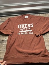 Vintage 90s GUESS Georges Marciano Sz M/l Sweatshirt Shirt Made in USA La Cali