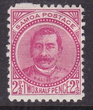 SAMOA ^^^^1892 RARER  sc# 14  hinged     CLASSIC $ 80.00 x@xxrum547samoax