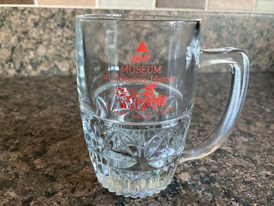 Retro/Vintage BASS Museum für Braugeschichte Halbpint Tankardglas, ~11 cm hoch