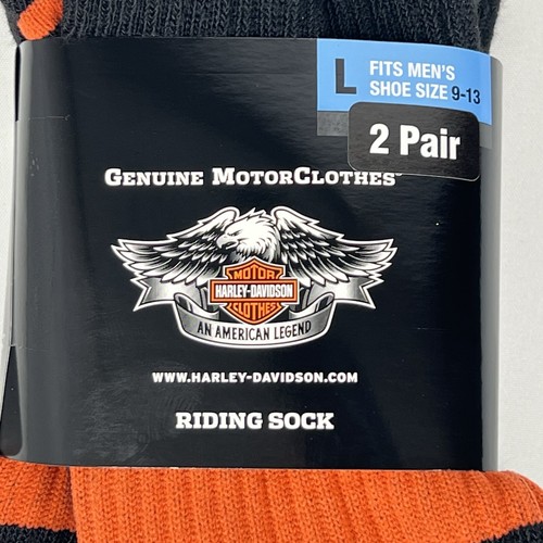 Harley Davidson Socks, Men’s Large, 3 Packs, 6 Pair NEW! Bundle Lot Variety Pack - Picture 11 of 16
