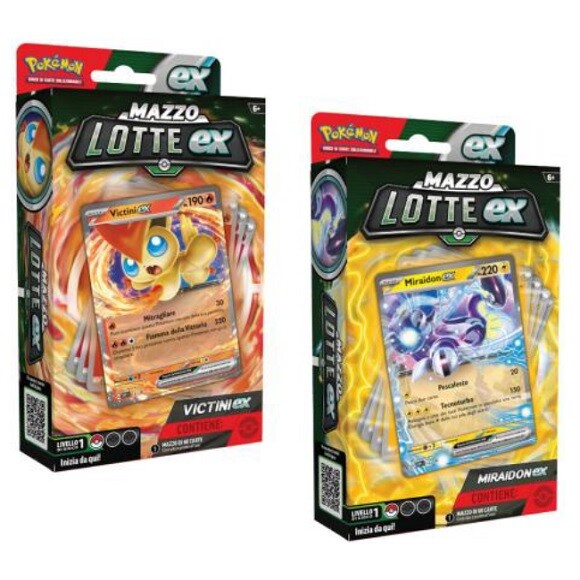 POKEMON - Mazzo Lotte Ex - Miraidon Ex e Victini Ex - ITA