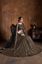 Latest Raw Silk Lehenga Choli With Dupatta And Heavy Sequence Work For Wedding
