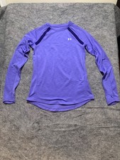 Under Armour Women's Sz SM/P/S Fitted Coldgear Long-Sleeve Pullover Shirt 0763