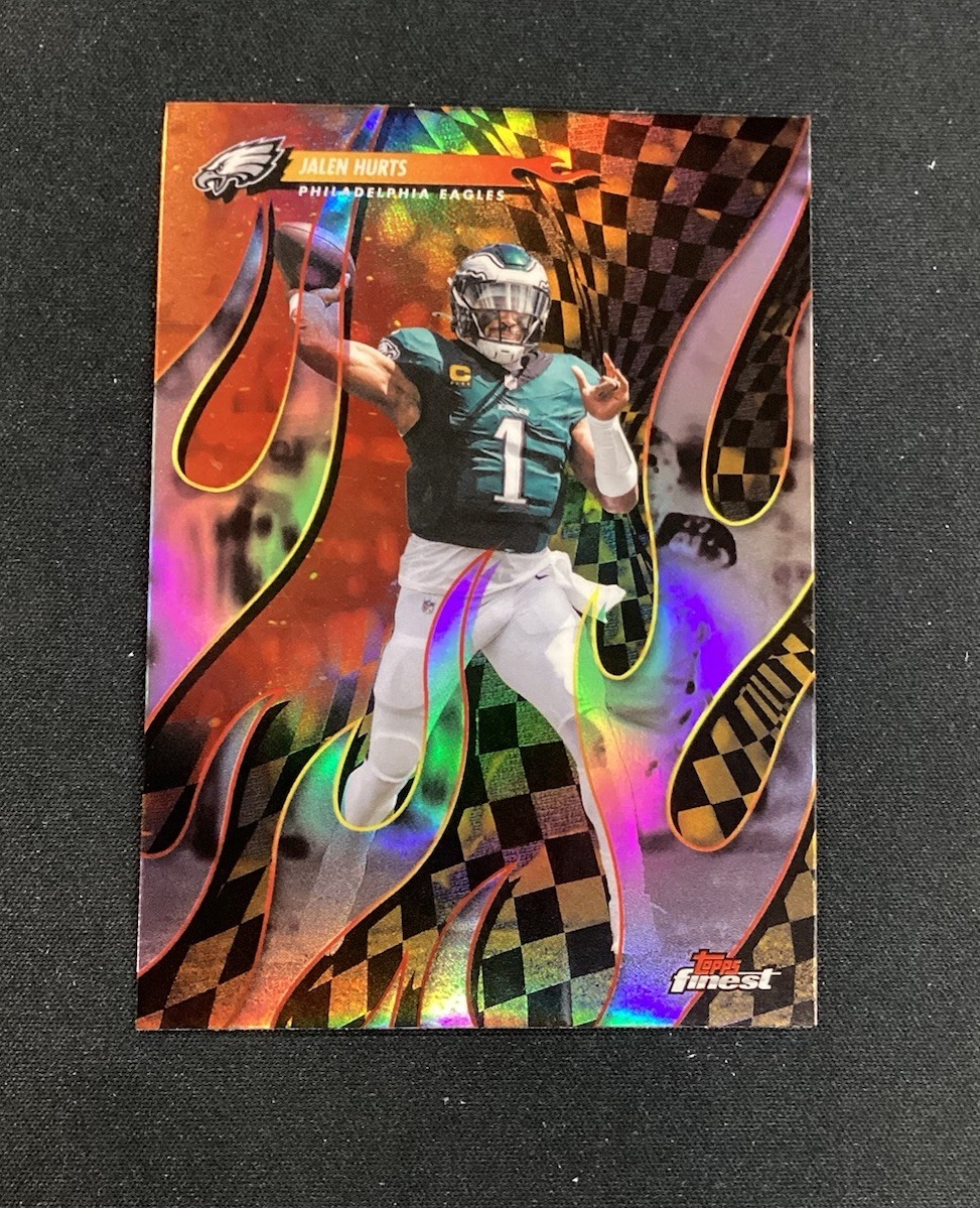 2025 Topps Finest Jalen Hurts Torchers Refractor #T-26 Philadelphia Eagles
