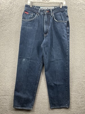 VINTAGE Ecko Unltd Jeans Men 31 x 30 Blue Denim Rhino Baggy Skater Hip Hip Y2K
