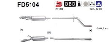 AS DPF Rußpartikelfilter Dieselpartikelfilter FD5104 Cordierit für PEUGEOT 508 1