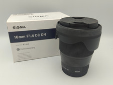 SIGMA 16mm F/1.4 DC DN Contemporary Lens for Sony E mount - FREEPOST
