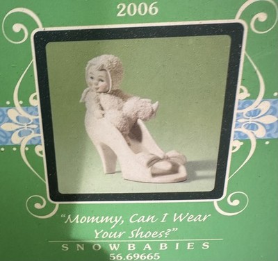 Dept 56 2006 Snowbabies  Mommy, Can I Wear Your Shoes?  Item 69665 