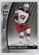 2017-18 SP Game Used Authentic Rookies 22/53 Gabriel Carlsson #89 1k9