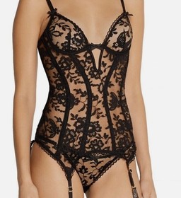 Agent Provocateur ~ &ldquo;DENVER&rdquo; Lace BASQUE  / Black / 32C  / NWT     MSRP: $790