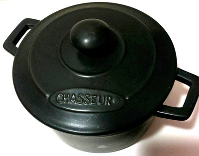 Französischer Chasseur Keramik Kasserolle Deckel 16cm Backofen Spülmaschine mikrowellengeeignet sehr guter Zustand