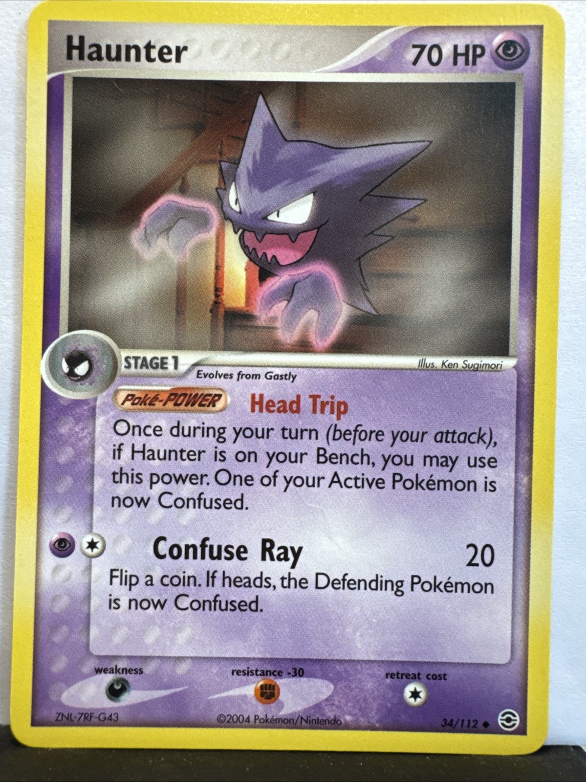 Pokémon Haunter 34/112 FireRed & LeafGreen Uncommon, NM