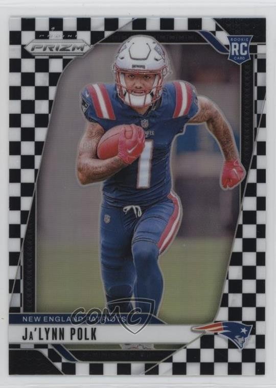 2024 Panini Prizm Rookies Black & White Checker Ja'Lynn Polk #339 Rookie RC 06gz