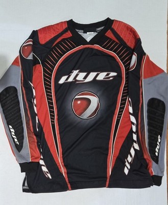 Vintage Dye Paintball Jersey Boys XL Long Sleeve Padded Red | eBay