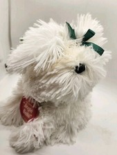 Dan Dee Spinning Animated White Dancing Christmas Dog Puppy Jingle Bells READ