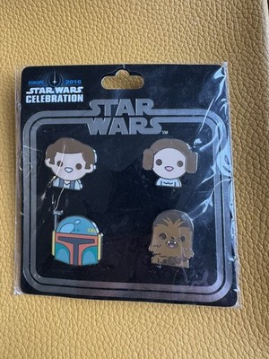 Star Wars - Original Trilogie 4 Pin Set. Star Wars Celebration Europe 2016. Neu