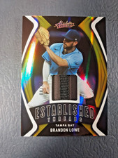 2022 Brandon Lowe Panini Absolute Baseball Established Threads Patch #d 8/10