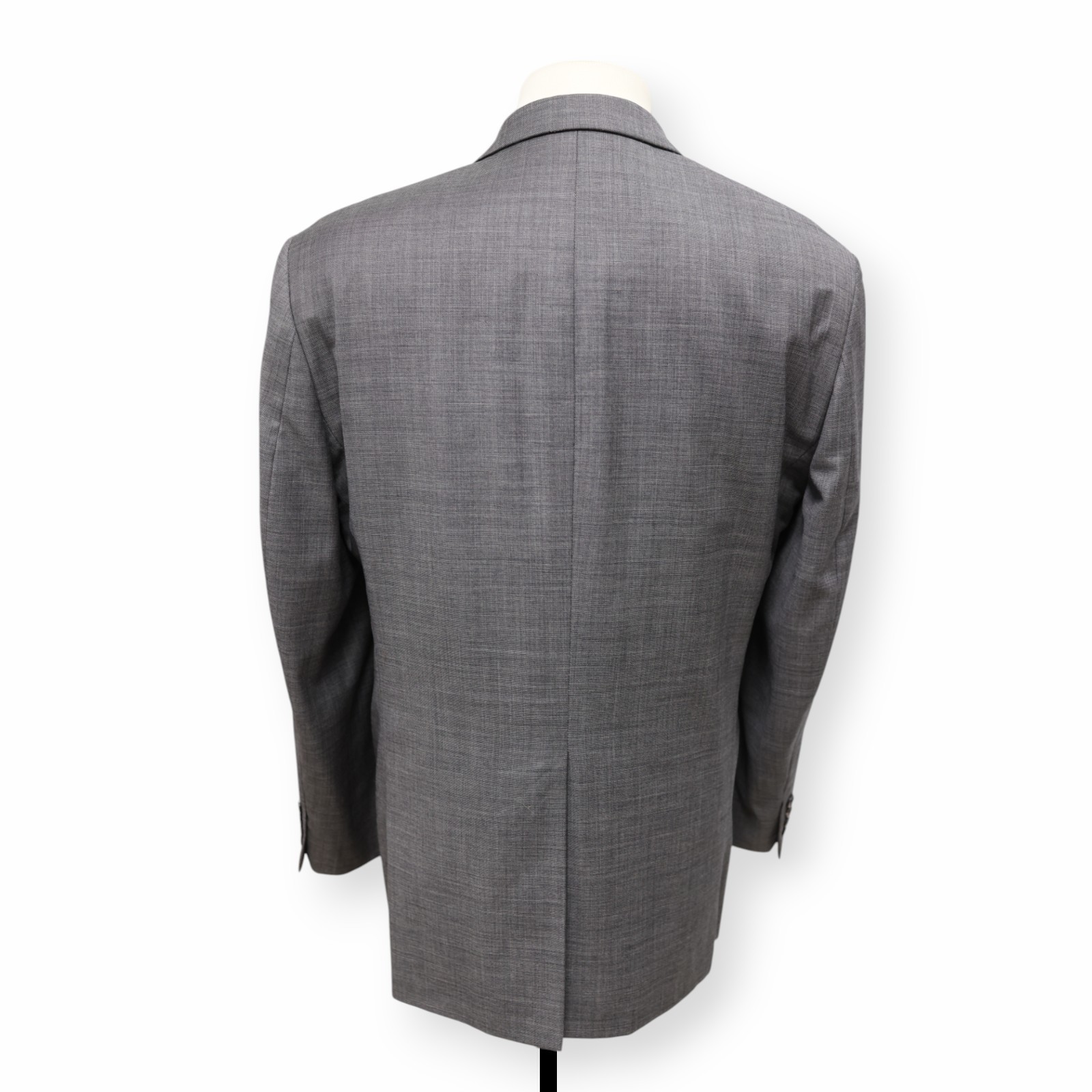 CHAPS mens solid gray 100% WOOL two button sport … - image 4