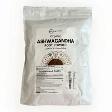 Micro Ingredients  Organic Ashwagandha Root Powder Active Withanolides 2 lb 