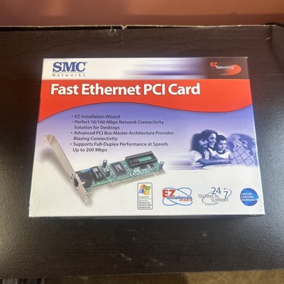 SMC Fast Ethernet  PCI Card 10/100 Mbps in Original Display Package (SEALED)