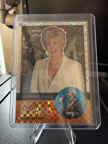 Linda McMahon [Xfractor] #57 2007 Topps Heritage II Chrome WWE card