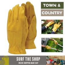 Town & Country Ultrasoft Premium Leather Heavy Duty Gardening Gloves All Sizes