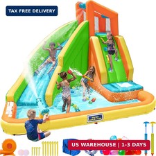 Tidal Wave Inflatable Water Slide for Kids with Blower  GFCI Safety