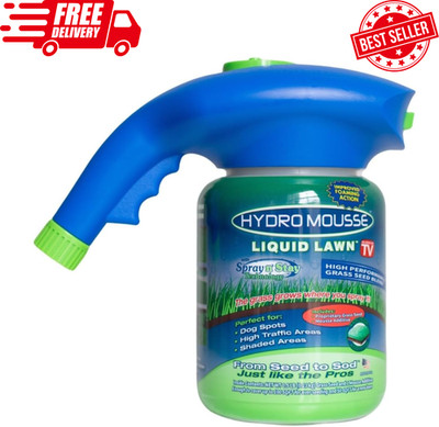 Hydro Mousse Liquid Lawn Repair System - Grass Seed Spray Kit for Full Lawn