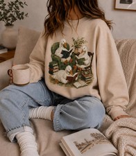 silly goose reading Sweatshirt