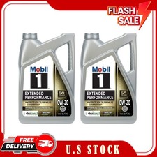 2 Pack Mobil 1 Extended Performance Full Synthetic Motor Oil 0W-20, 5 Quart 23.02 per gallon