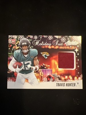 2025 Panini Absolute - Travis Hunter Holiday Suit Rookie Jersey Patch Card RC