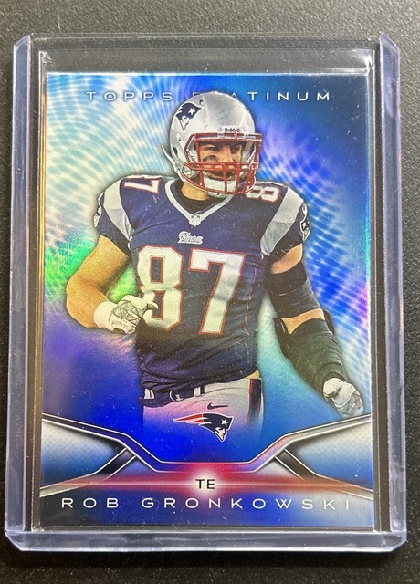 2014 Topps Platinum - Rob Gronkowski #20 Blue New England Patriots Football NFL