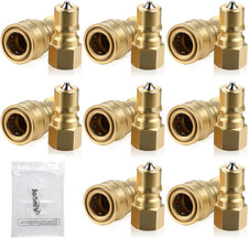6 Set 1/4" Quick Disconnect Coupler Valve for Carpet Cleaning Wand Truck Mount C