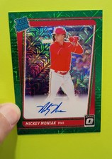 MICKEY MONIAK💥 (Auto, Green /99) 2021 Donruss Optic Rated RC Green Mojo Prizm