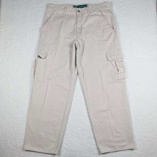 Vintage Levi's Silvertab Cargo Pants Mens 36x34 Khaki Baggy Wide Leg Skater Y2K