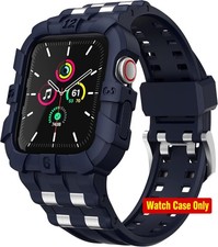 Rugged Case with Band for Apple Watch Series 9 8/7 45mm, SE 6/5/4/3 44mm