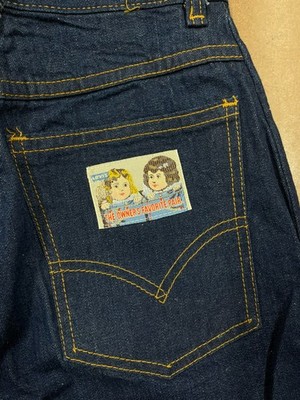 Vintage 1970s Levi's ''The Owner's Favorite Pair'' Patch Flare Jeans Size 8