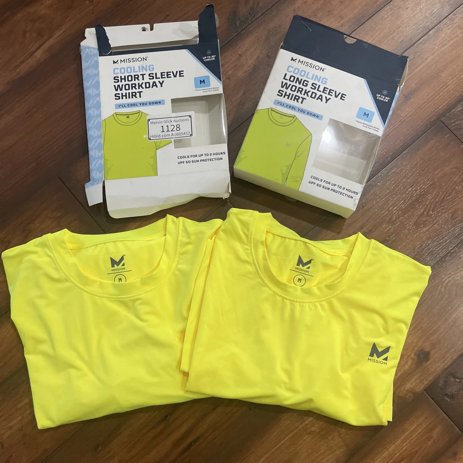 2 Unisex Medium Hi Vis Yellow Cooling Short / Long Sleeve Performance UPF Shirt
Opens in a new windo