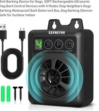 Anti Barking Device for Dogs, 50FT Rechargeable Ultrasonic Dog Bark Control D...
