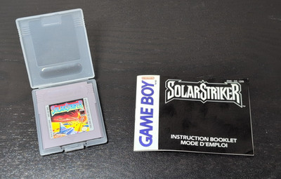Solar Striker Nintendo Game Boy  Authentic OEM Cartridge W/Manual Tested