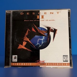 Descent 2 II for Windows PC 1996 CD ROM Interplay HTF