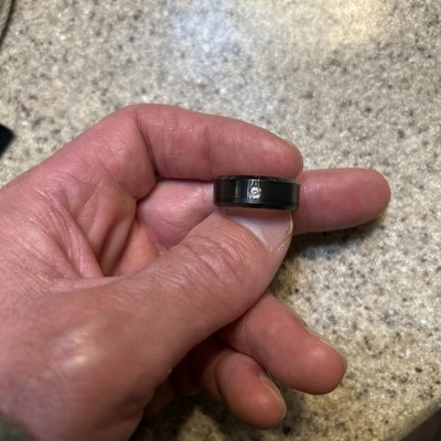 Designer Revv Keramik Diamant Herren Bandring Gr.8