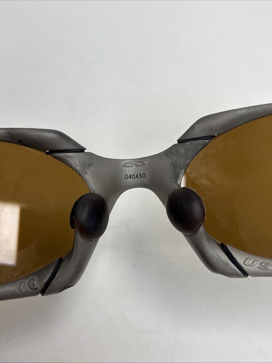 OAKLEY Romeo 040430 Brown Lens X-Metal Gold Iridium Titanium