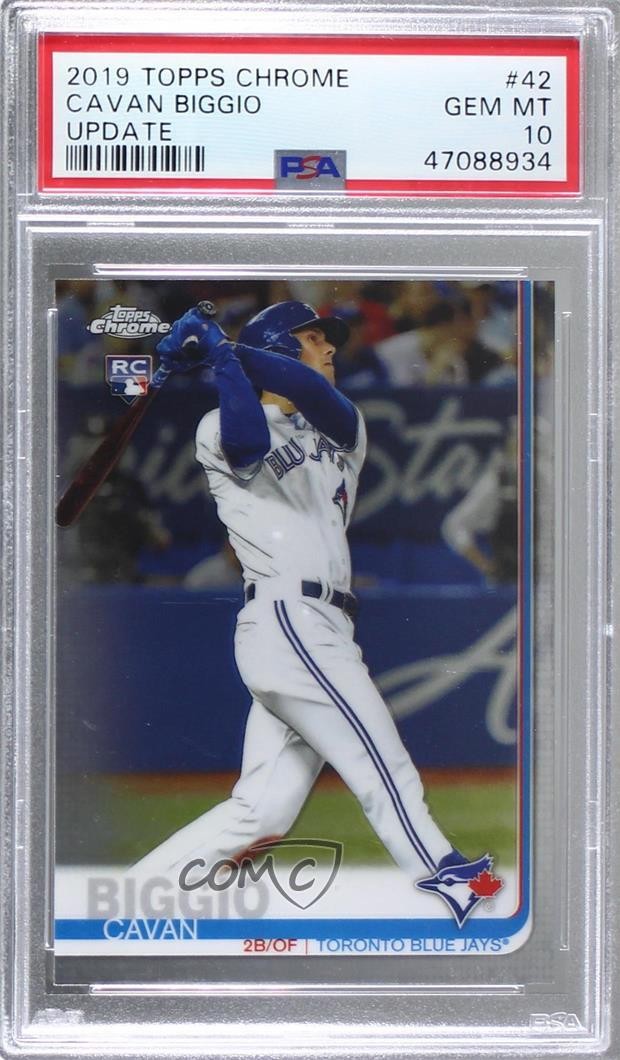 2019 Topps Chrome Update Target Cavan Biggio #42 PSA 10 GEM MT Rookie RC