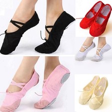 2019 Fashion Dance Shoes Practice Slippers Soft Women Adult Ballet Canvas