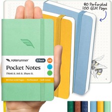 A6 Poet Notebook Dotted Mini Notebook Journal 100Gsm