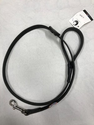 Lunging Leather Riding Ihwt Black Veg Tan Carabiner Chrome Made France