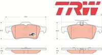 TRW GDB1621 Bremsbelagsatz FüR Scheibenbremse Bremsbelagsatz BremsbeläGe