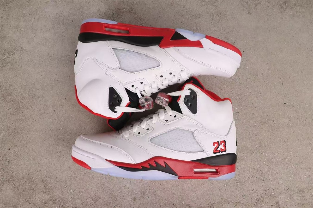 Nike Air Jordan 5 Retro Fire Red 2025 HQ7978-101 Men's Shoes NEW