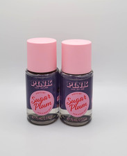 Victoria's Secret Pink Sugar Plum Hair Body Mist Travel Size 2.5 oz Set of 2